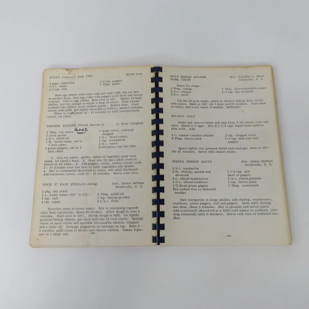 Pioneer Palate Pleasers Cookbook 1978 Mid-Hudson Council Telephone Pioneers